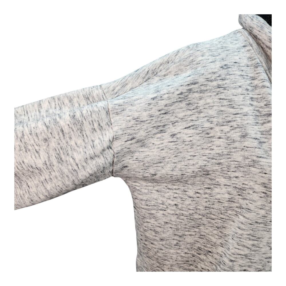 Pure Jill Sweatshirt MEDIUM Light Gray Cowl Neck Cotton Soft Touch Pockets - Picture 5 of 15